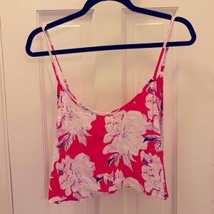 Flynn Skye Perfect Crop Top - Red Floral